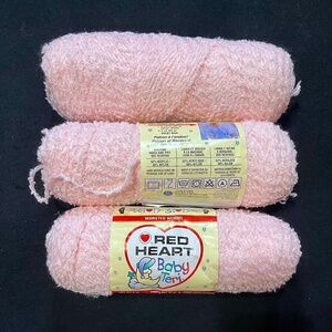 Red Heart Baby Teri yarn - med pink